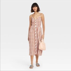 A New Day gingham midi dress